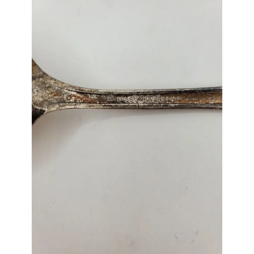 International Silver  Embassy‎  BOUQUET  Silverplate  Solid Serving Spoon   1939